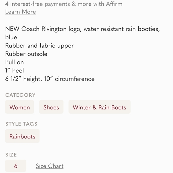 NEW Coach booties - Picture 6 of 6